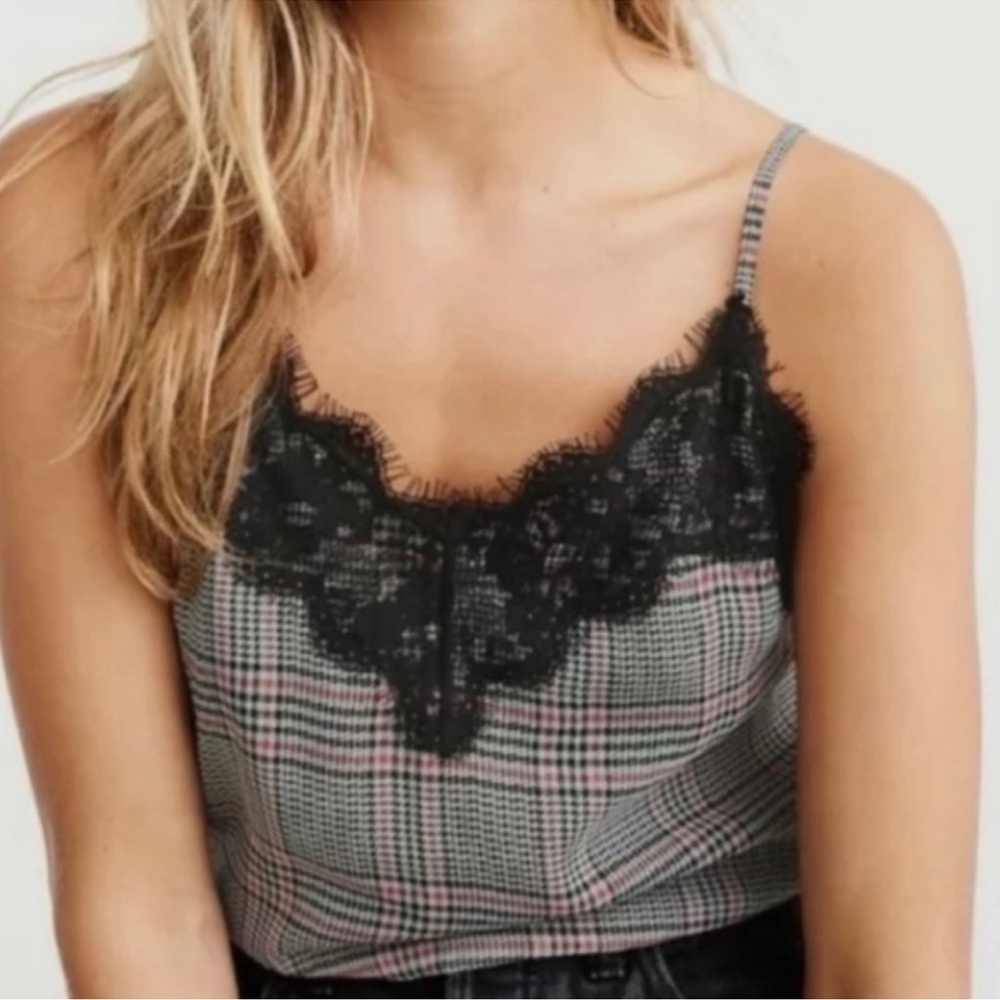 Abercrombie & Fitch Plaid Camisole Tank Top